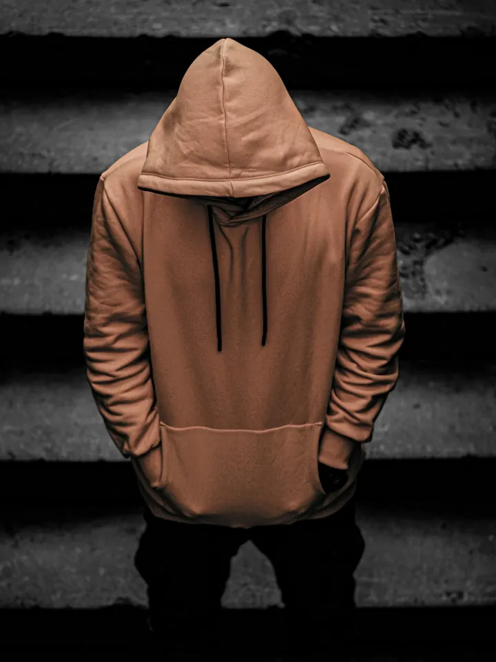 Худи oversize, коричневый